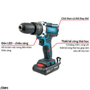 Máy khoan pin cầm tay Makita 72v 3 chức năng khoan tường, bắt vít, khoan sắt